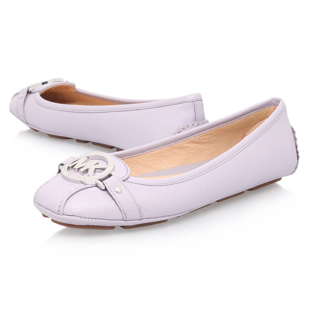 michael kors fulton flats purple