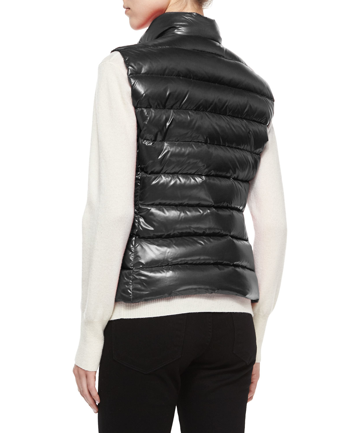 ghany shiny quilted puffer vest
