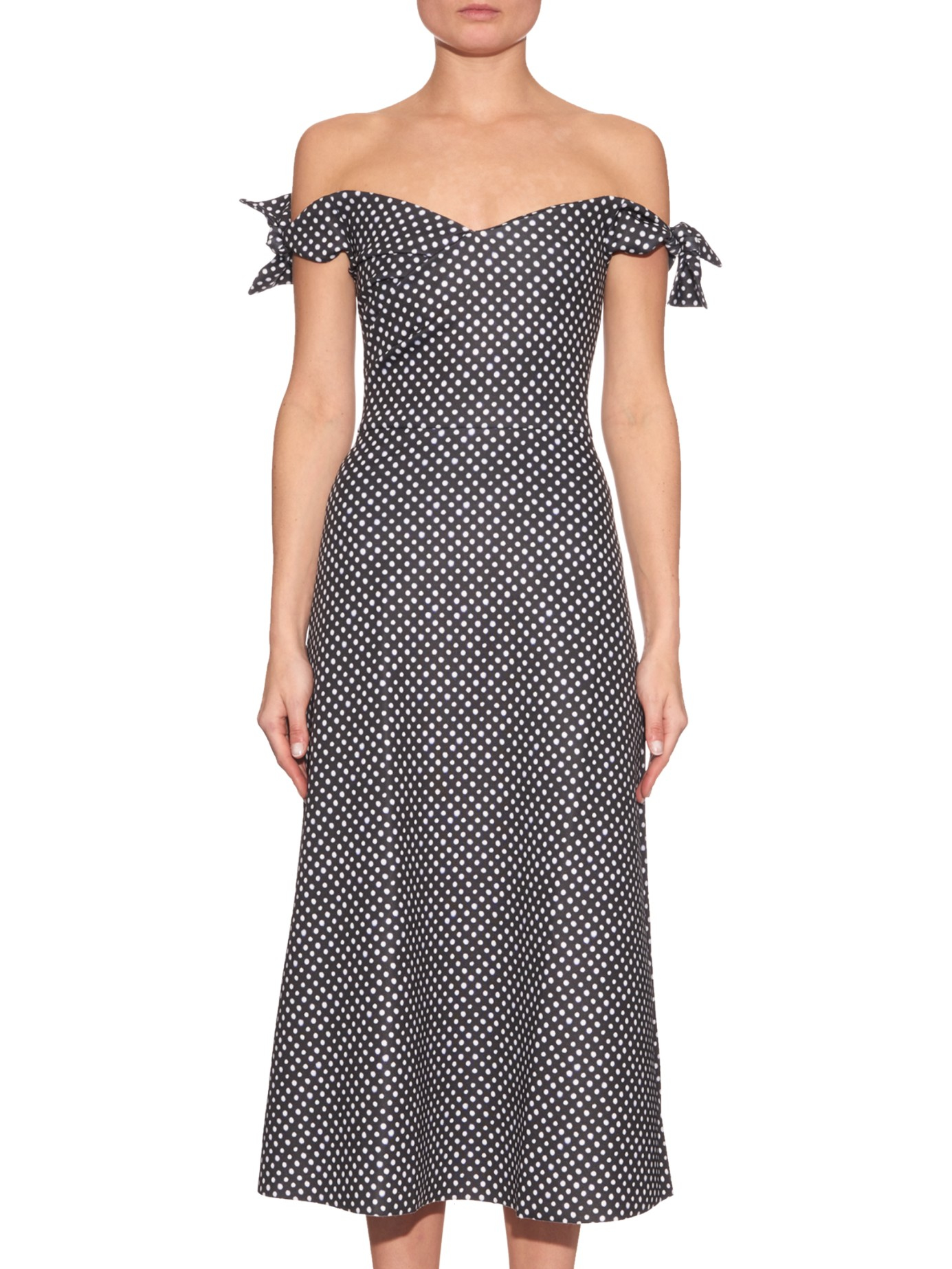 saloni polka dot dress