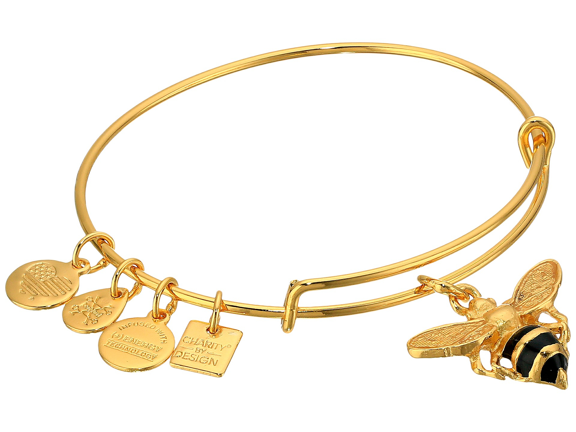 ALEX AND ANI Charity By Design Bumble Bee Bracelet in Metallic | Lyst