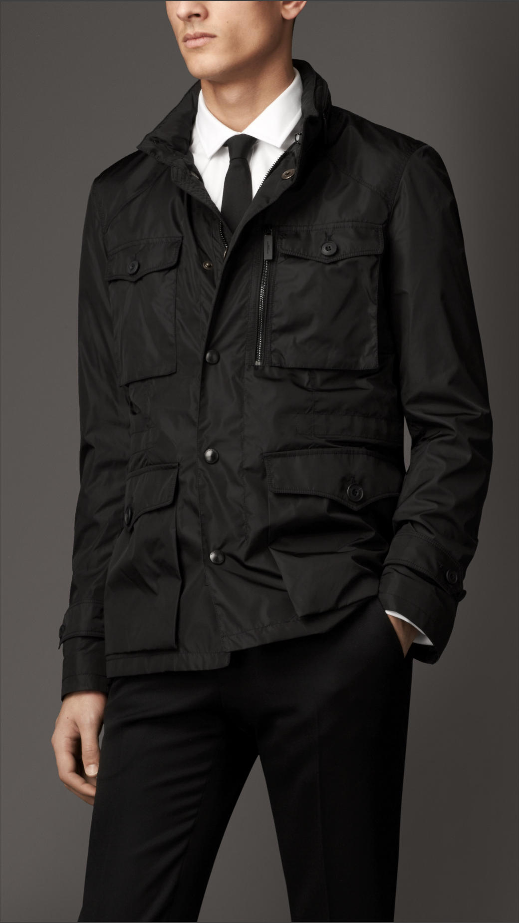 nylon field jacket