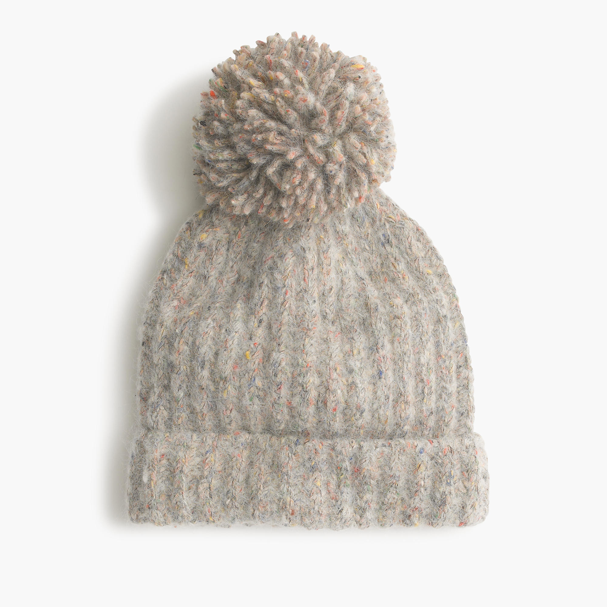pom hat isle fair pom in Multicolor crew Pom Rainbow multi (grey Beanie Speckle pom pom hat isle fair pom in Multicolor crew Pom Rainbow multi (grey Beanie Speckle pom