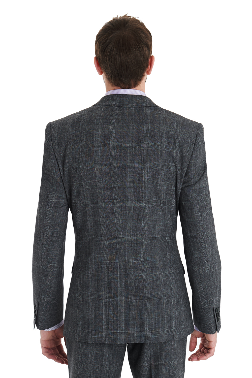 Ted Baker Slim Fit Grey Check 3 Piece Suit in Grey for Men Lyst