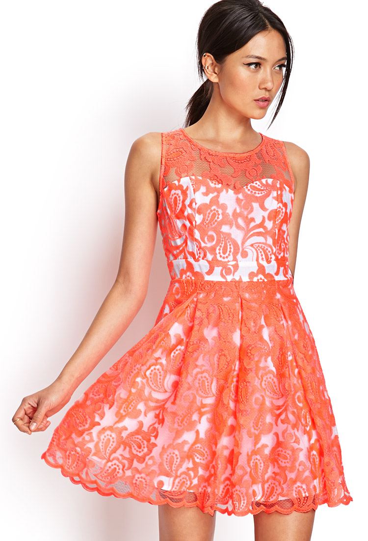 neon dresses forever 21