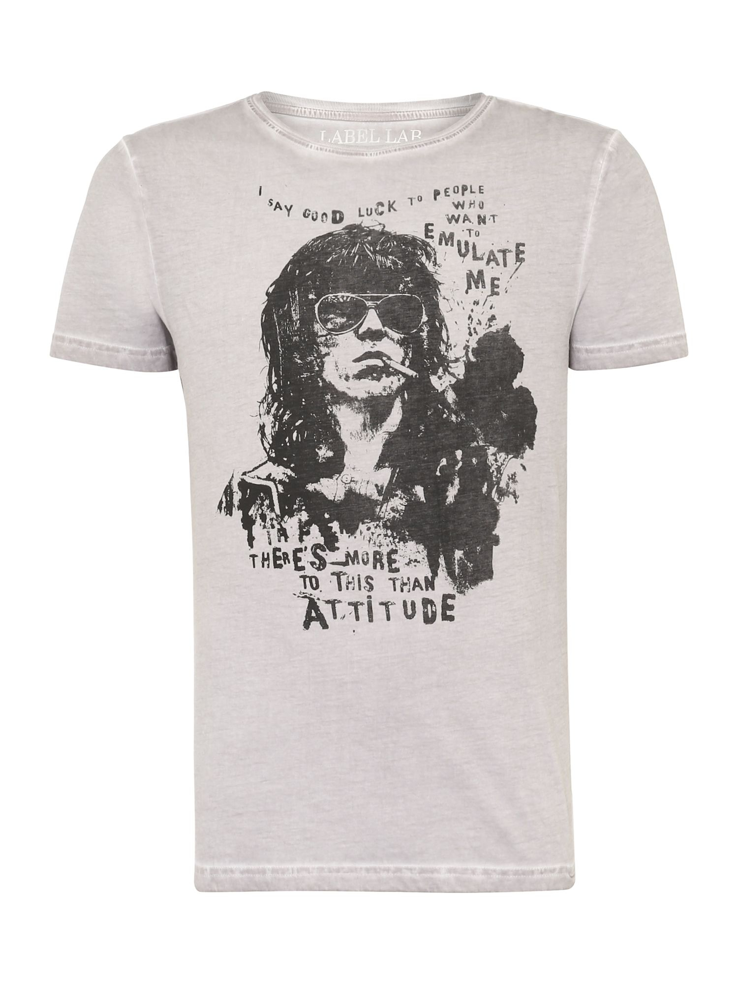 Label Lab Keith Richards Graphic Print Tshirt in Gray for Men (Grey