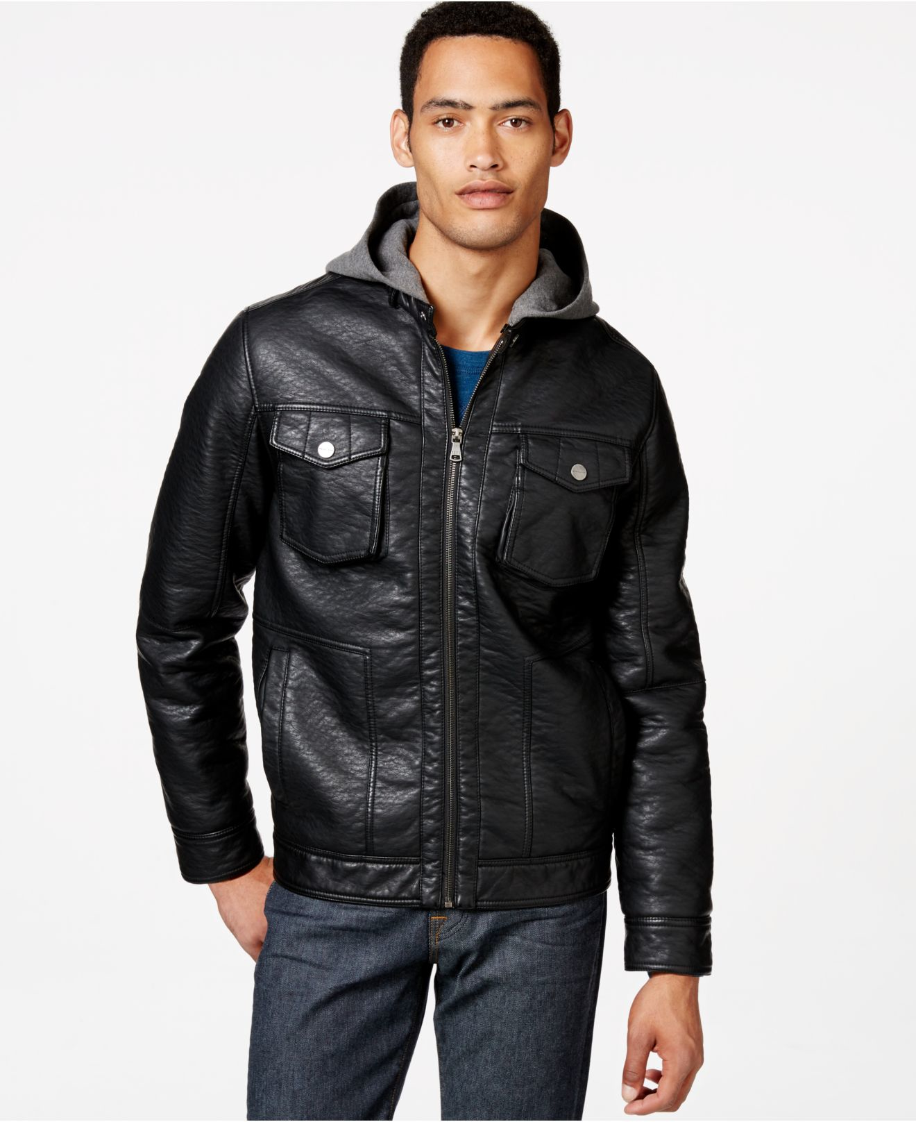 sean jean leather jacket