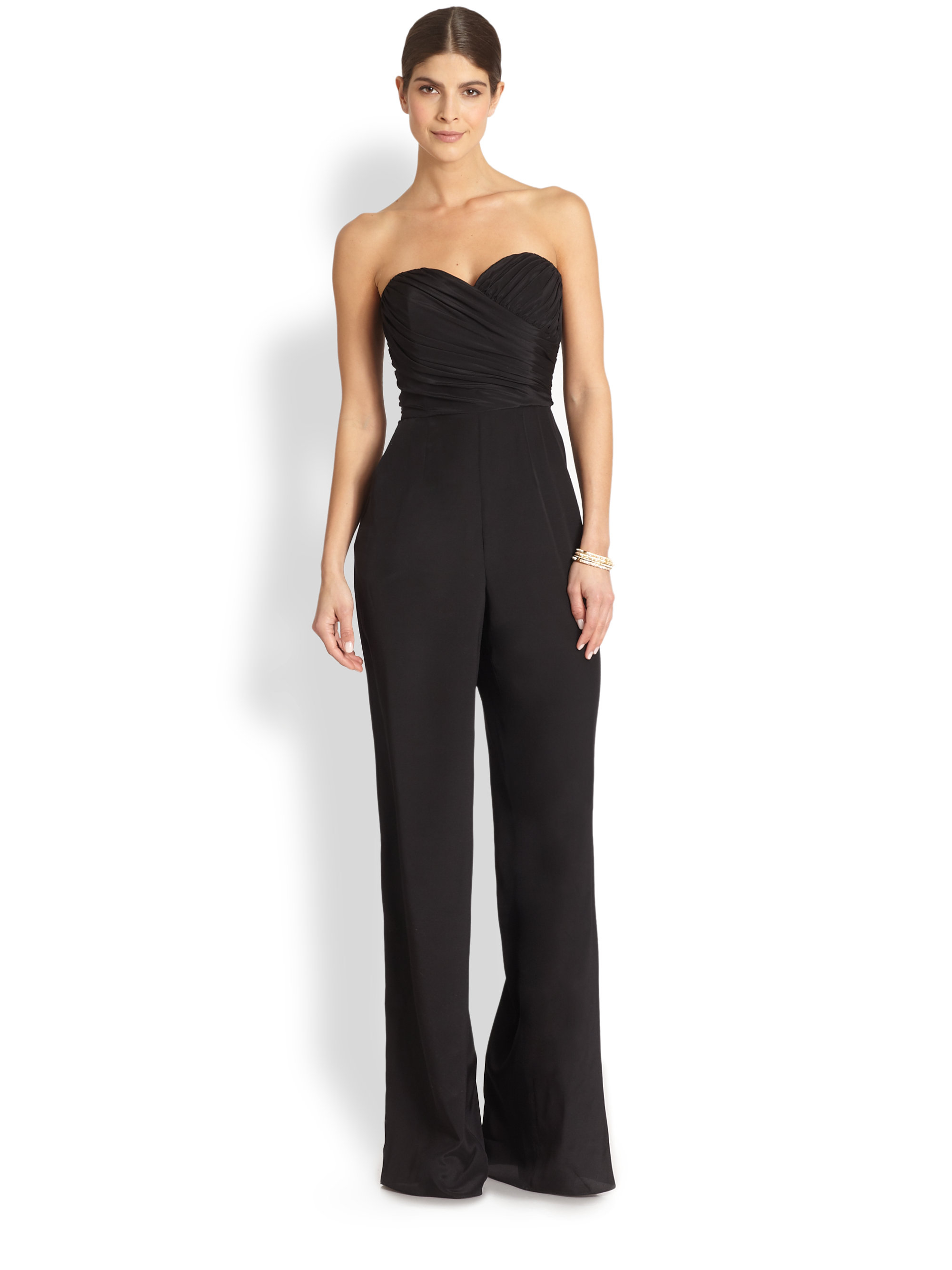 jay godfrey strapless jumpsuit