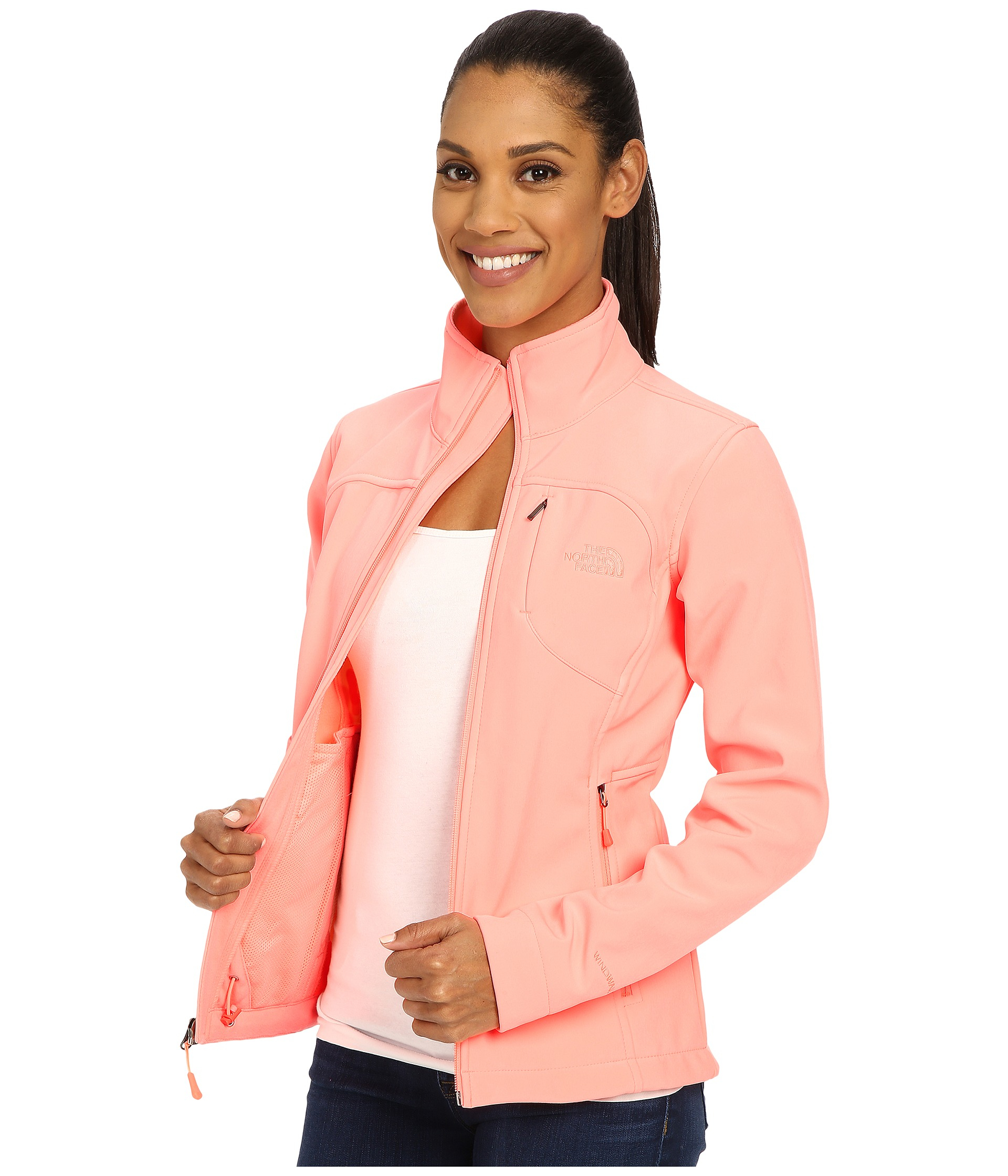 The North Face Apex Bionic Jacket in Pink | Lyst