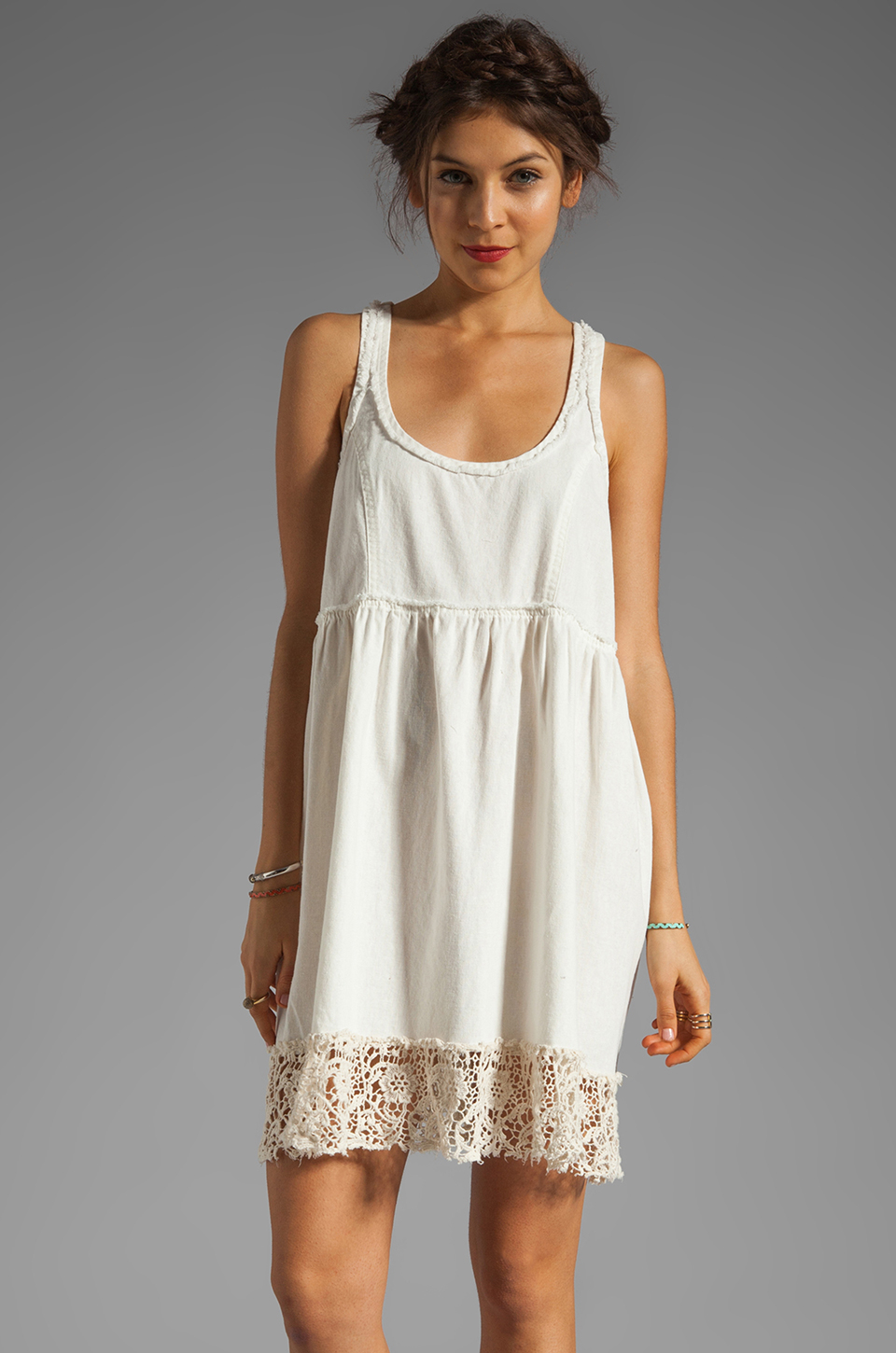free people white linen dress