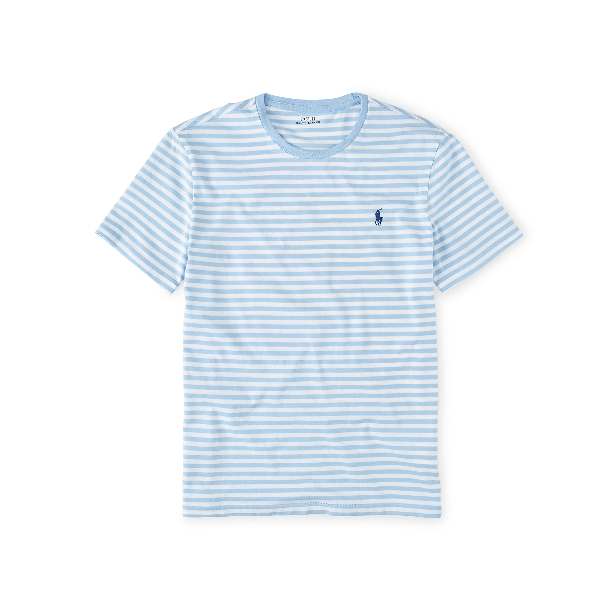 Polo Ralph Lauren Custom-fit Striped T-shirt in Blue for Men - Lyst