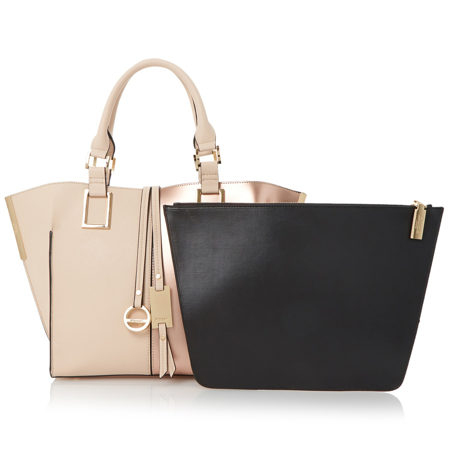 Dune Debbie Colour Block Winged Tote Bag In Natural Lyst Gallery