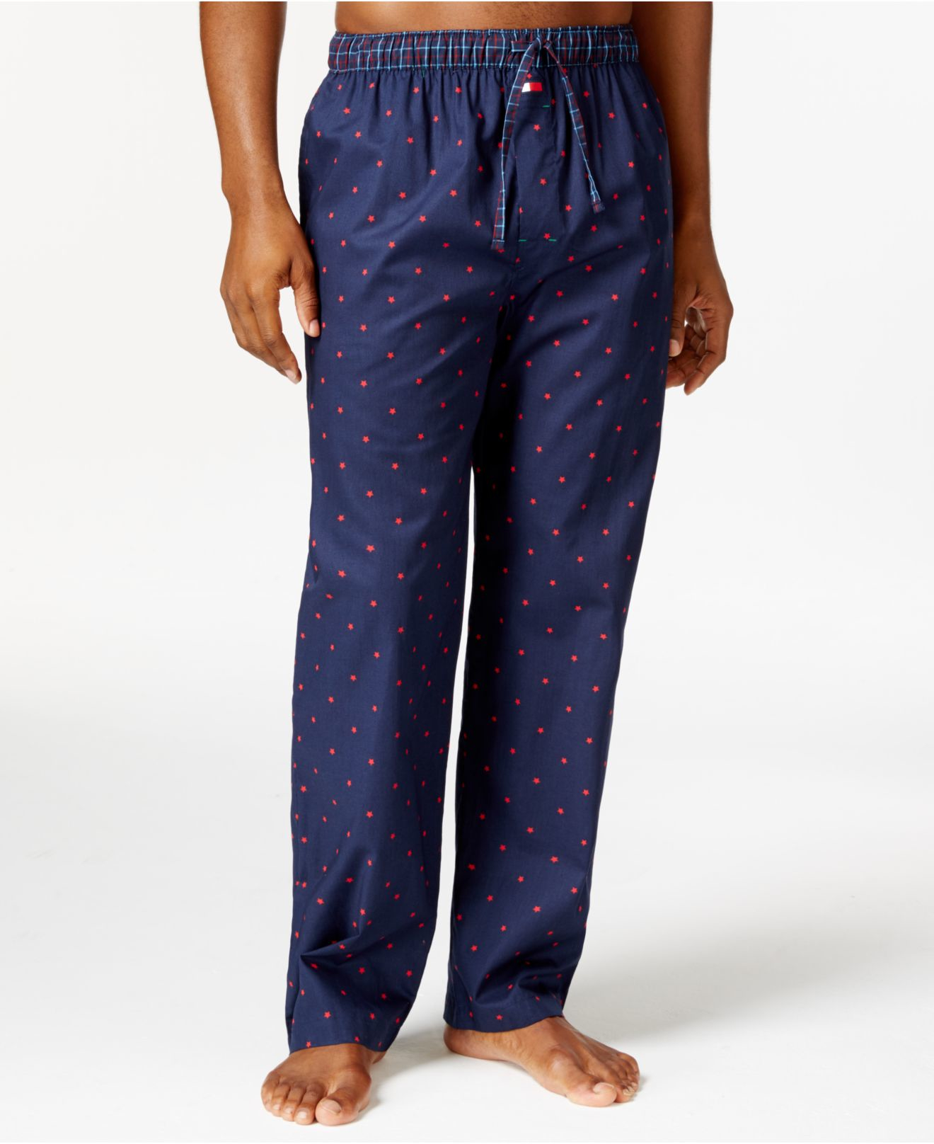 Tommy Hilfiger Woven Patterned Pajama Pants Blue for