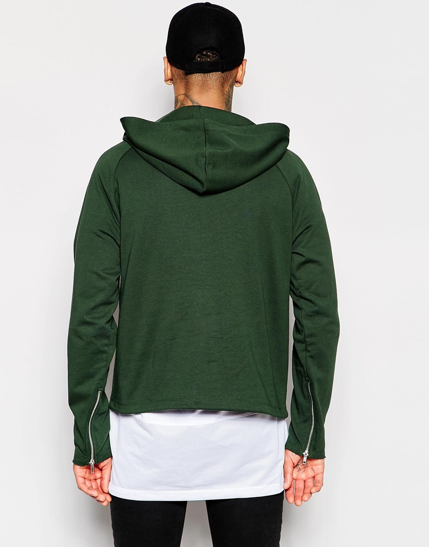 mens cropped hoodie