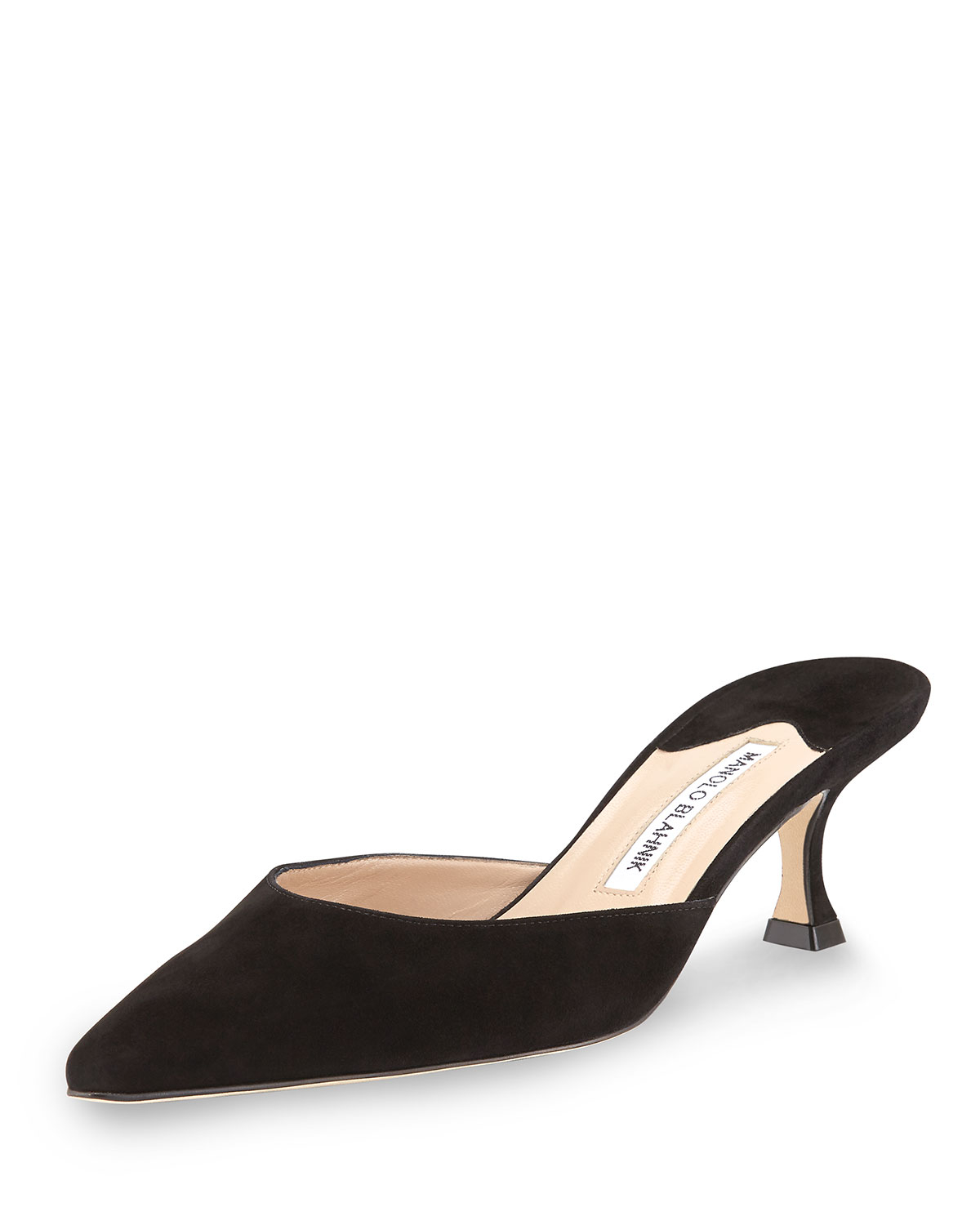 pointed toe mules low heel