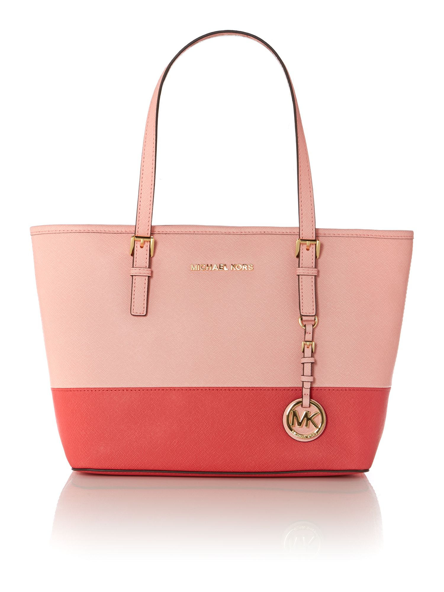 Michael kors Jetset Travel Pale Pink Small Tote Bag in Pink | Lyst
