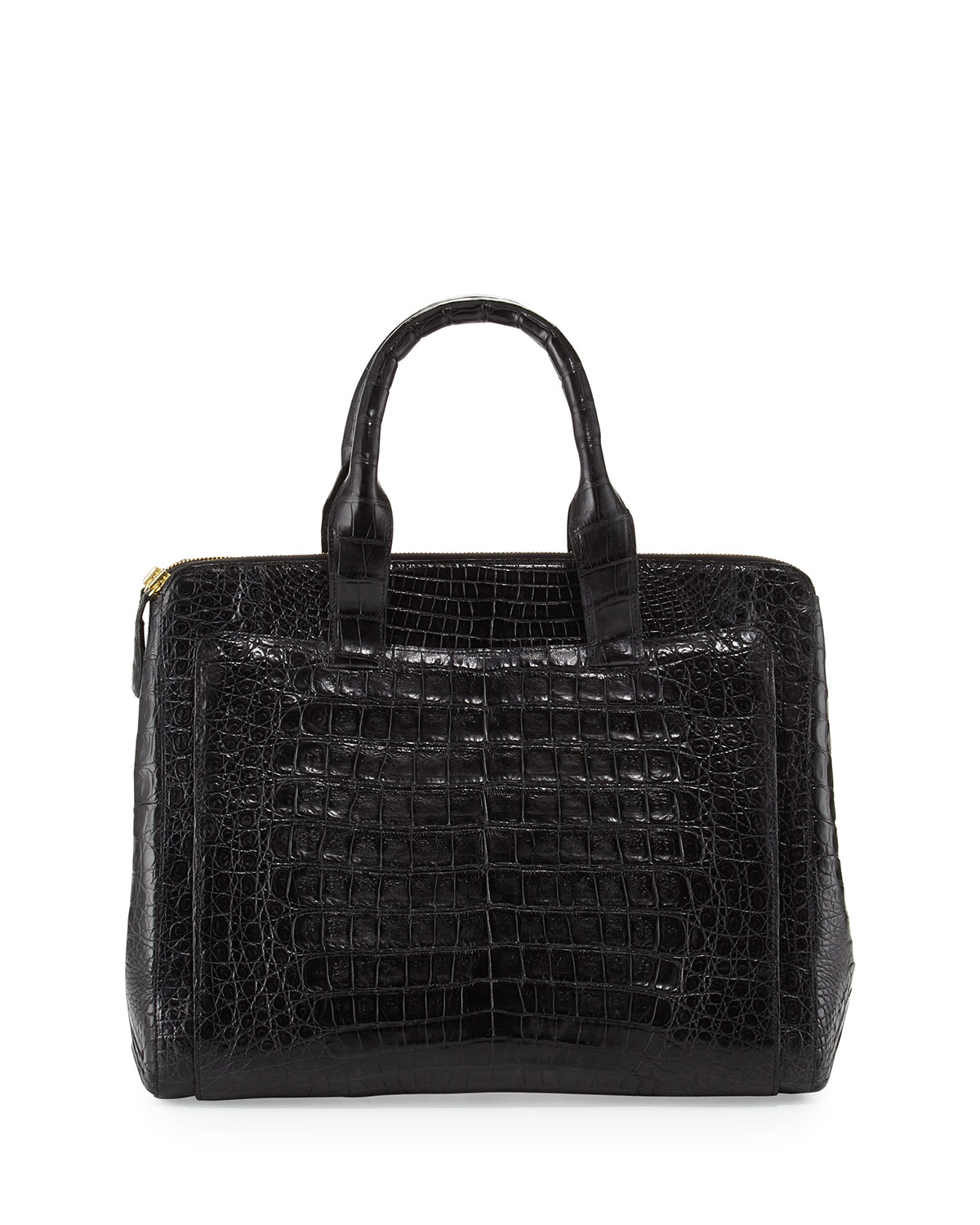 Lyst - Nancy Gonzalez Crocodile Large Zip Tote Bag in Black
