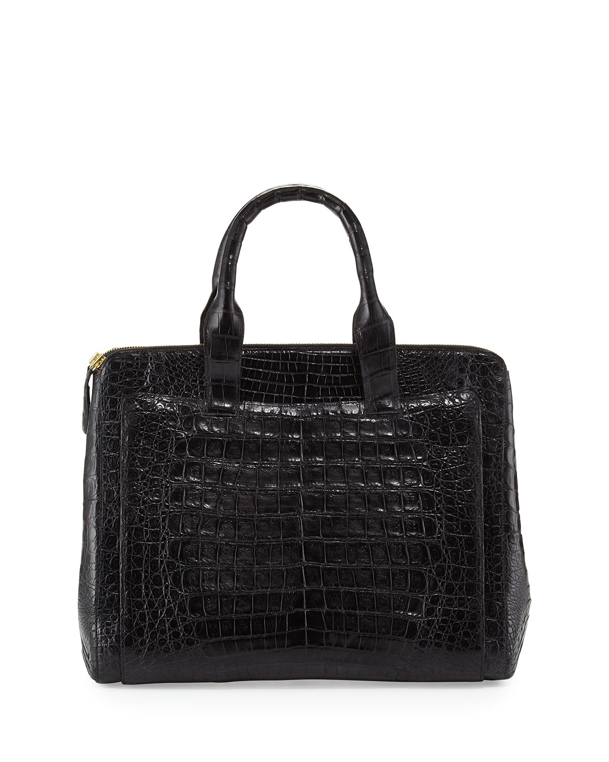 Lyst Nancy Gonzalez Crocodile Large Zip Tote Bag in Black