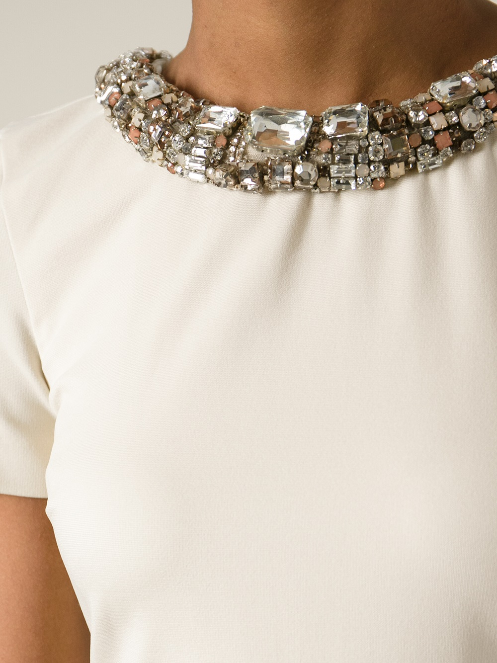 embellished neckline