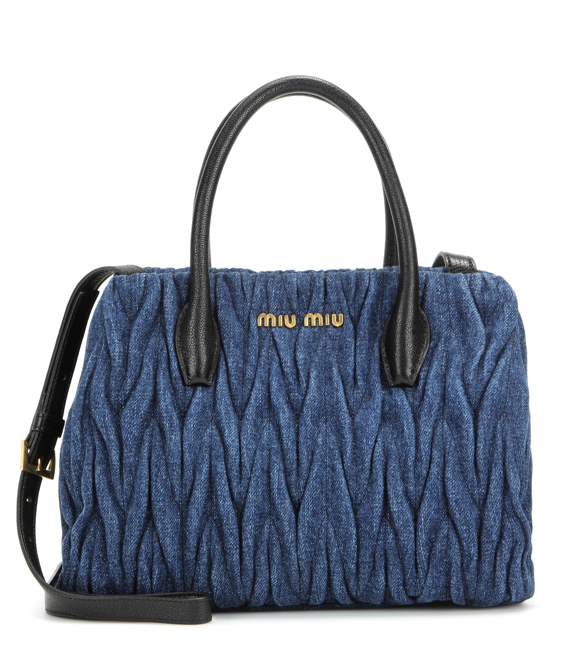 miu miu denim clutch