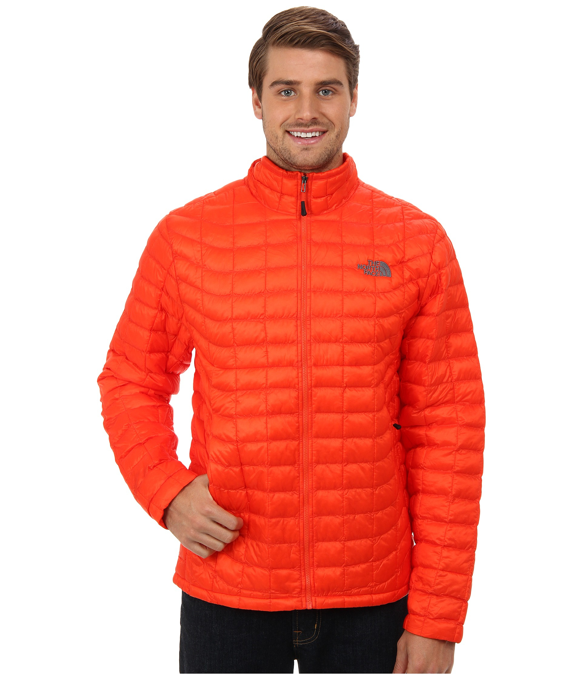 The North Face Thermoball™ Full Zip Jacket in Orange for Men - Lyst