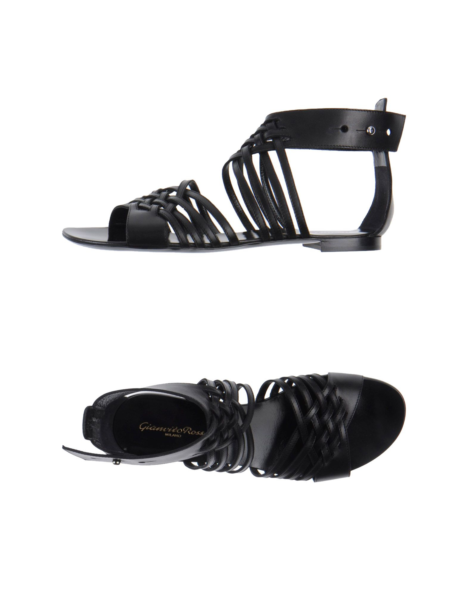 Gianvito Rossi Sandals in Black | Lyst