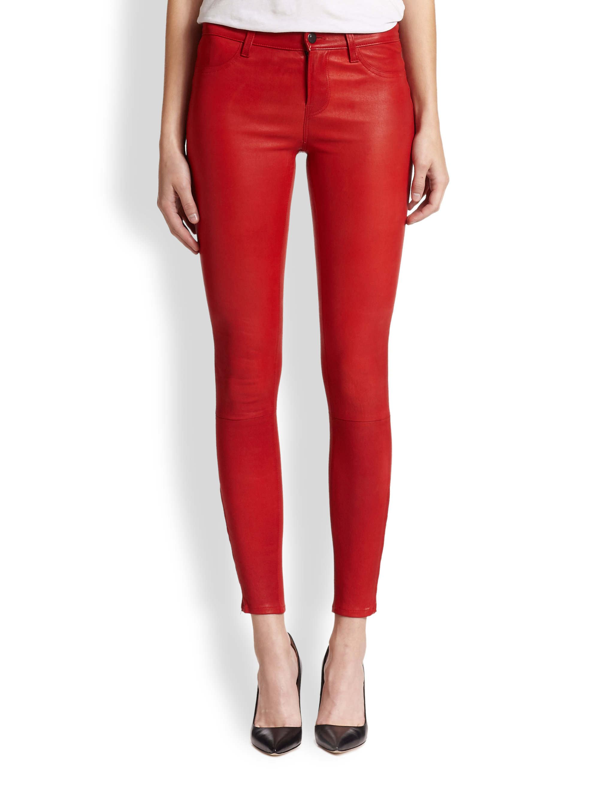 leather skinny pants womens