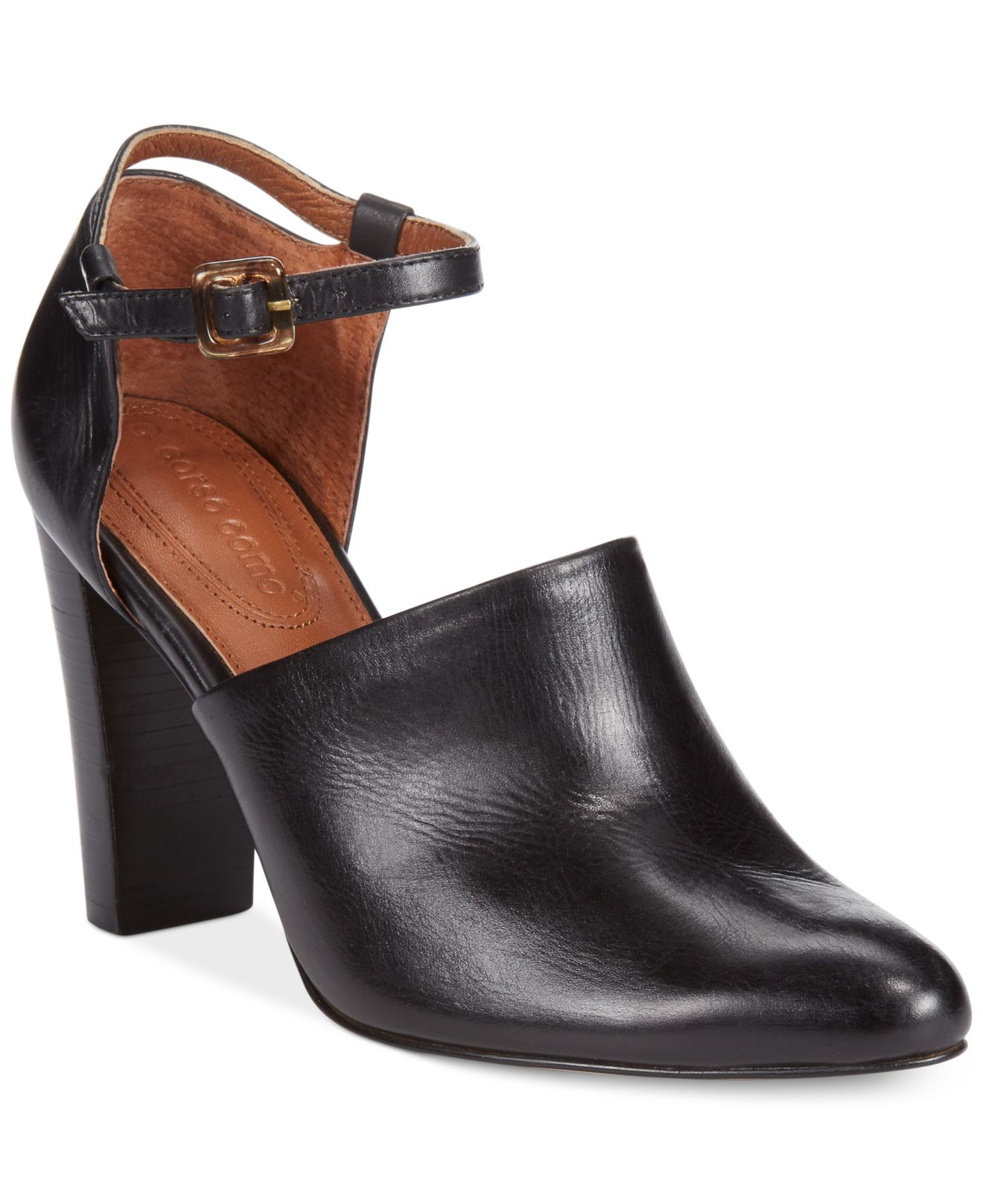 two inch black pumps