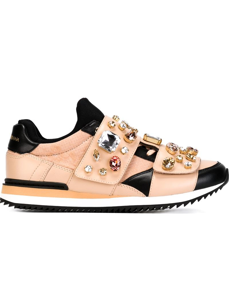 dolce and gabbana embellished sneakers