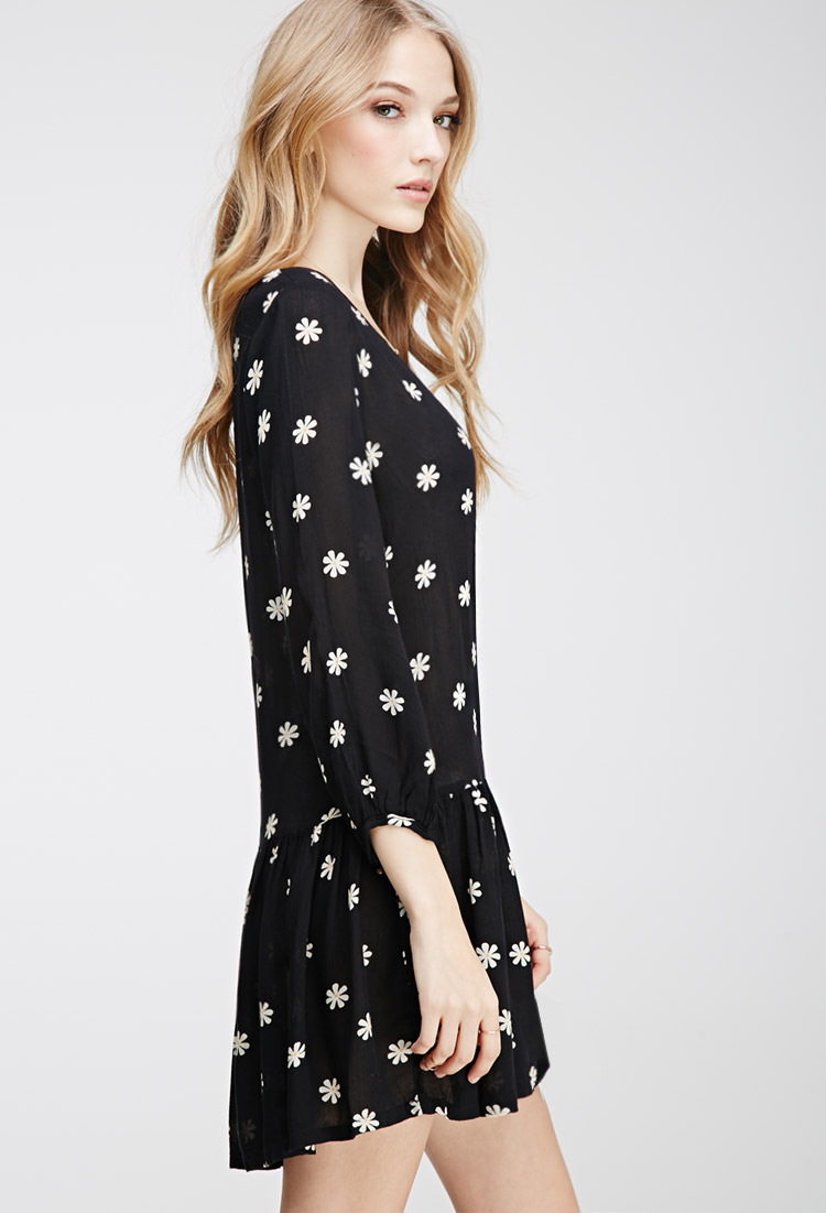 forever 21 white long sleeve dress
