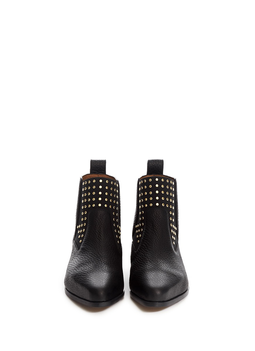 leather boots with studs