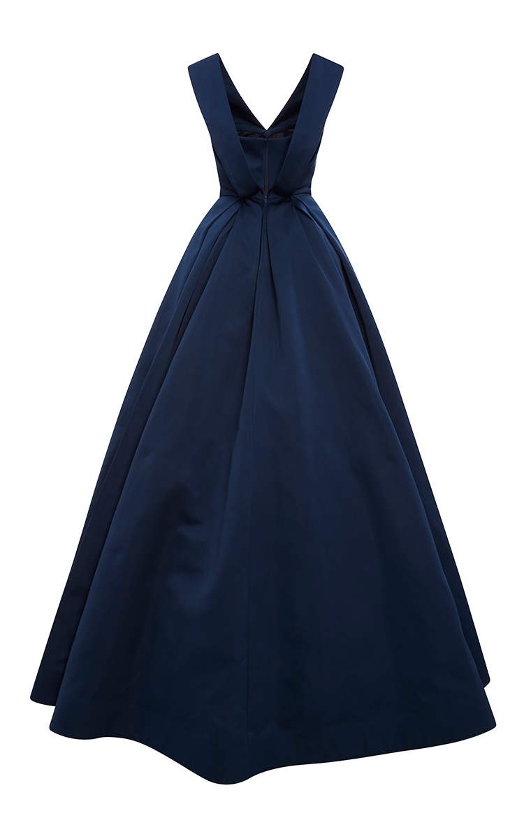 zac posen navy dress