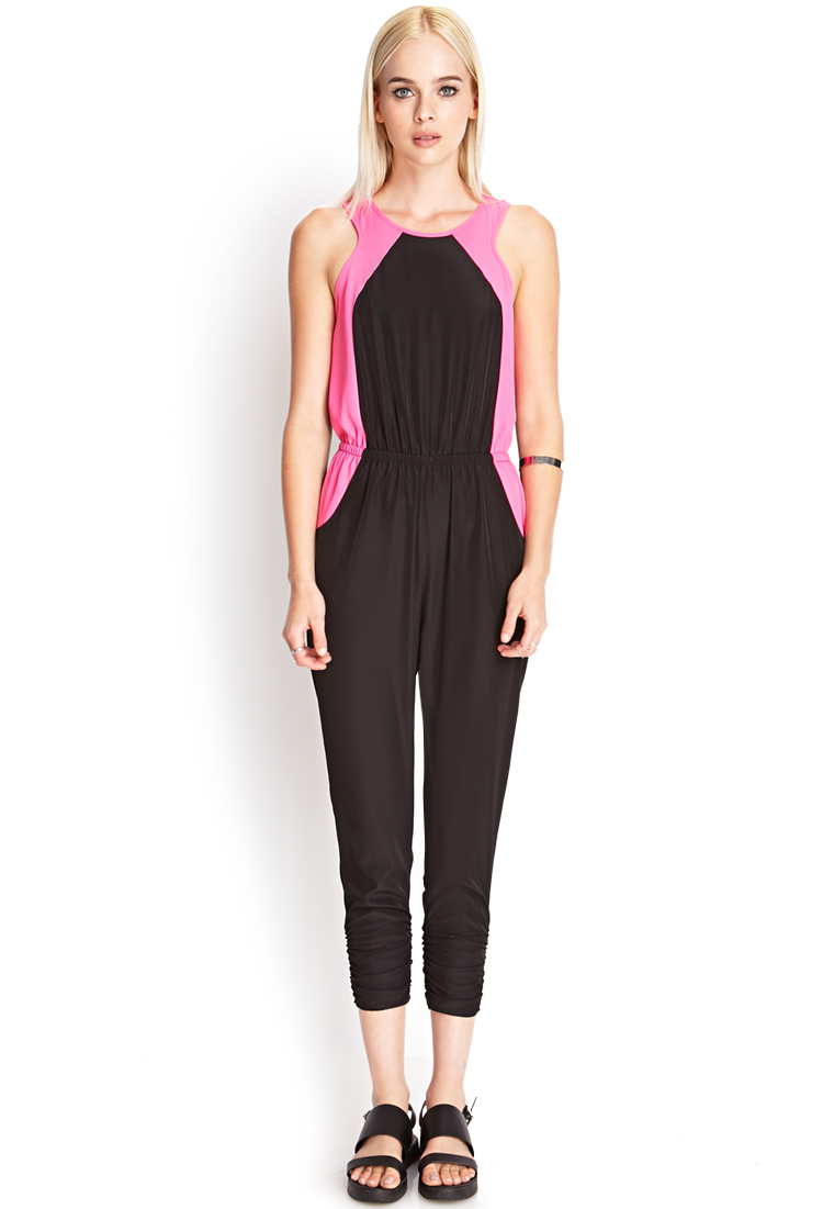 color block jumpsuit