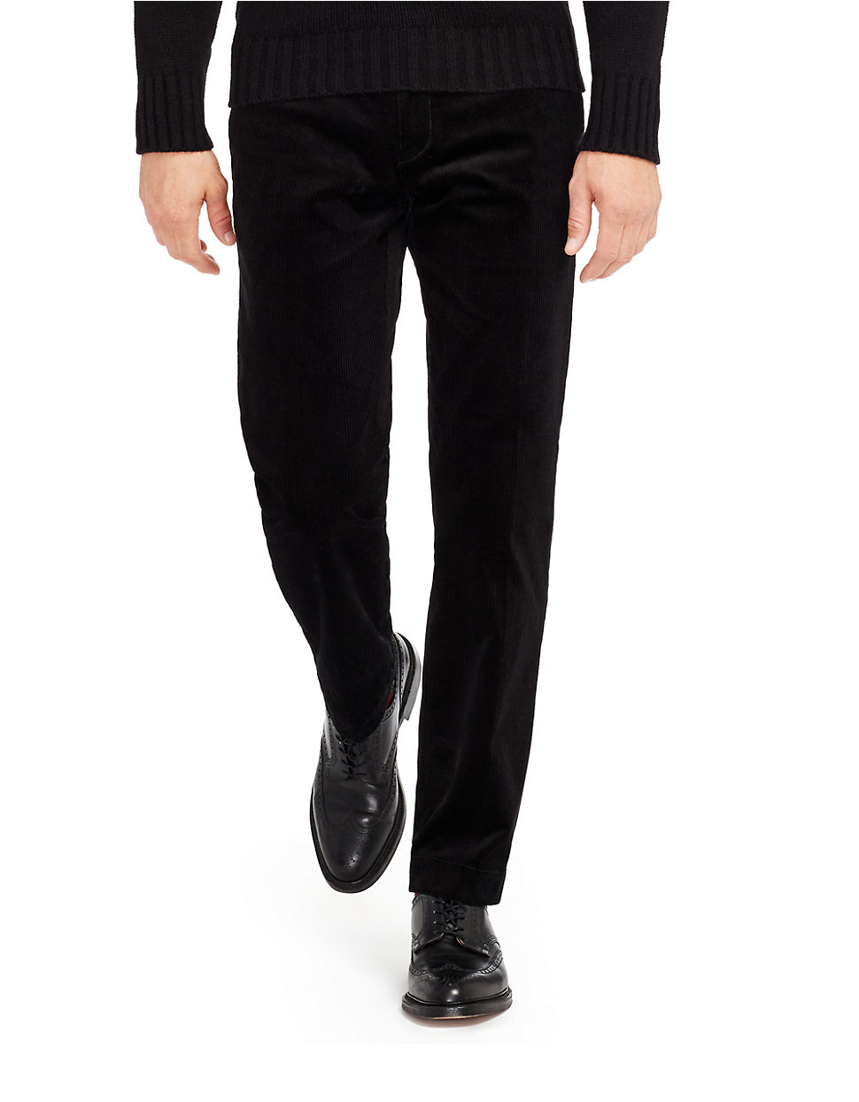 Polo Ralph Lauren Classic-fit Stretch-corduroy Newport Pant in Black ...