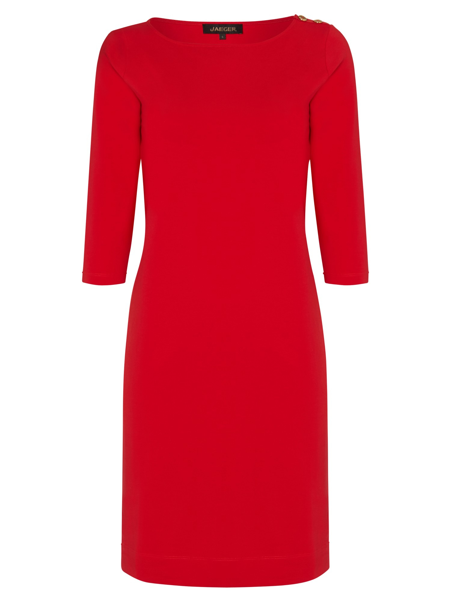 Jaeger Jersey Dress in Red | Lyst