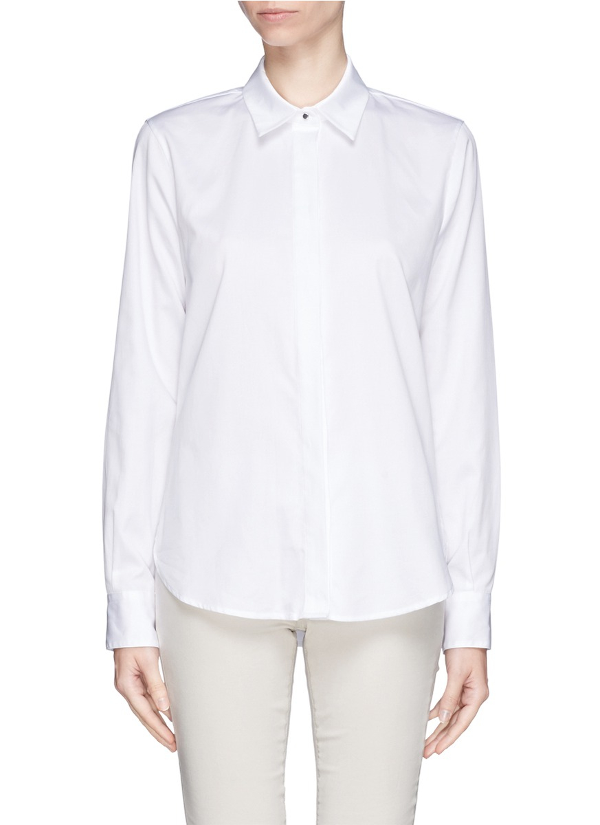 Lyst - Proenza Schouler Oxford Button Down Shirt in White