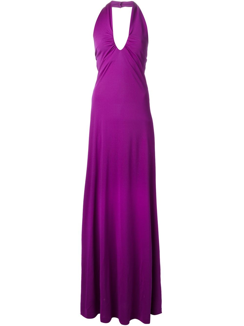 Etro HalterNeck Fitted Dress in Purple (pink & purple) Lyst