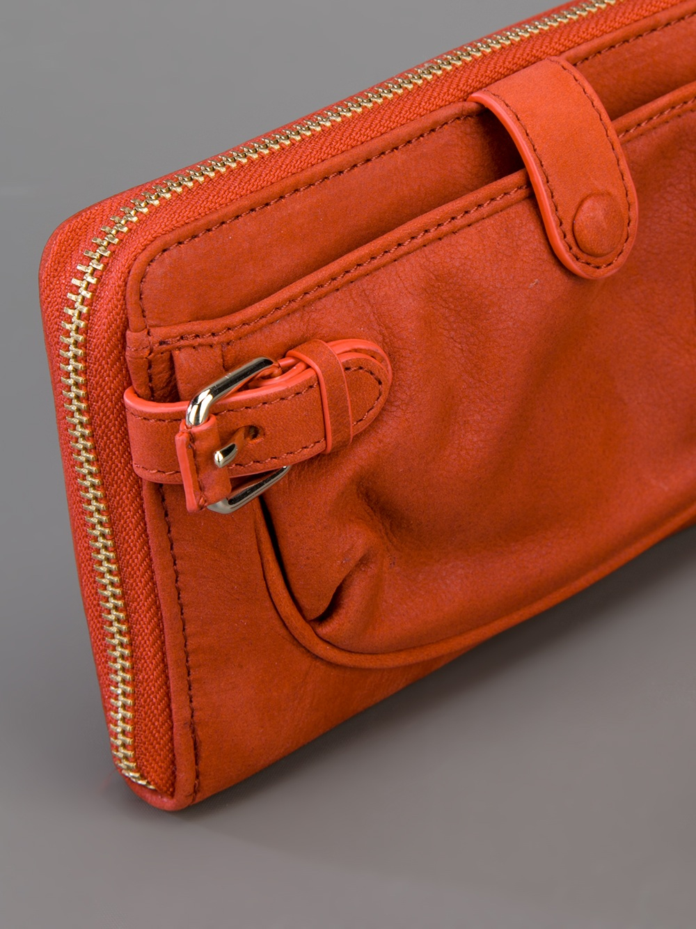 Vanessa Bruno Wrist Strap Clutch Bag in Red Lyst