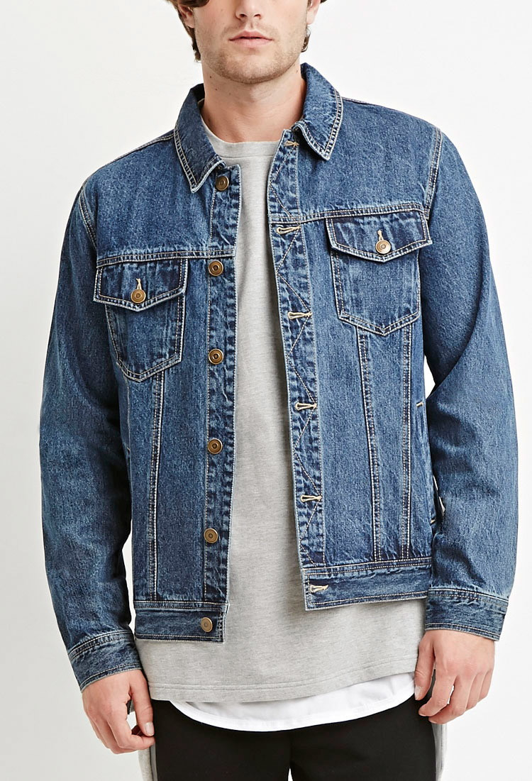 forever 21 men's denim jacket