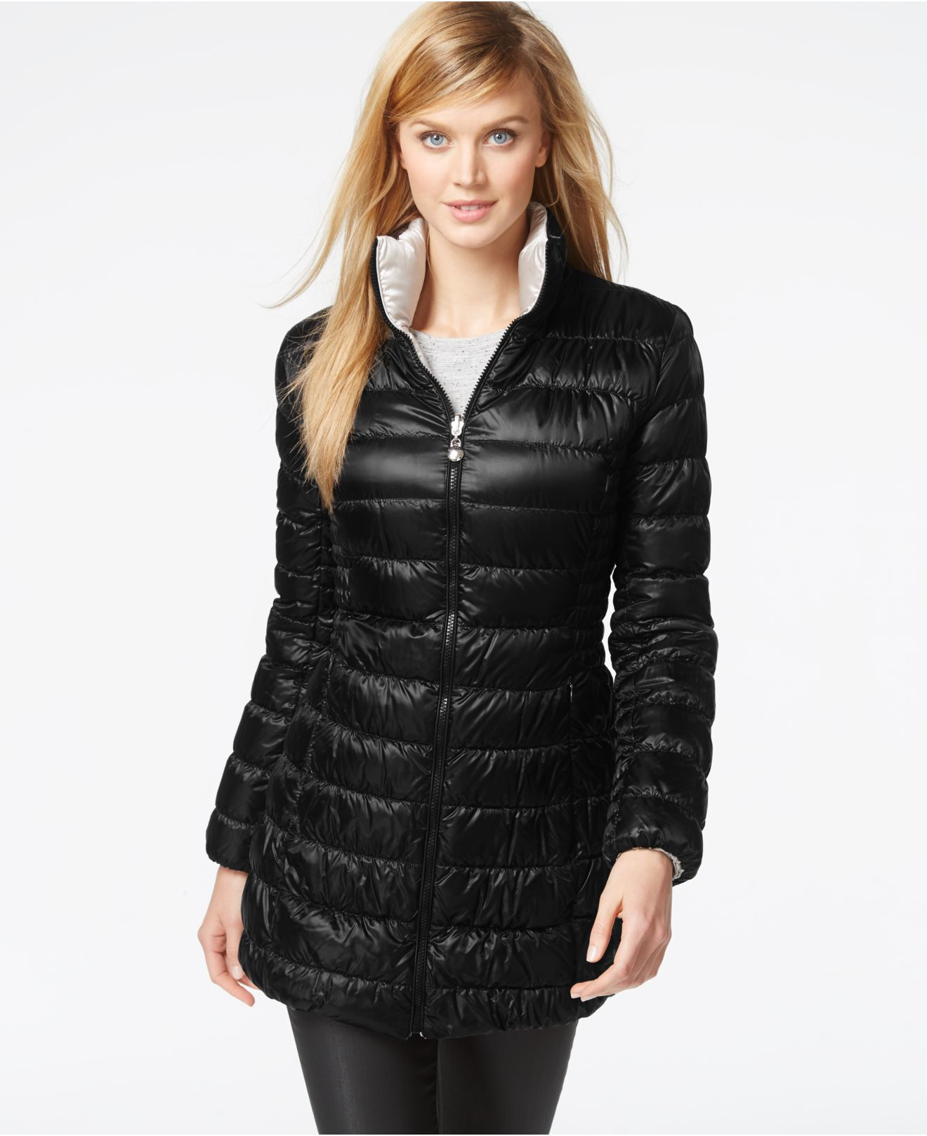 laundry black puffer coat