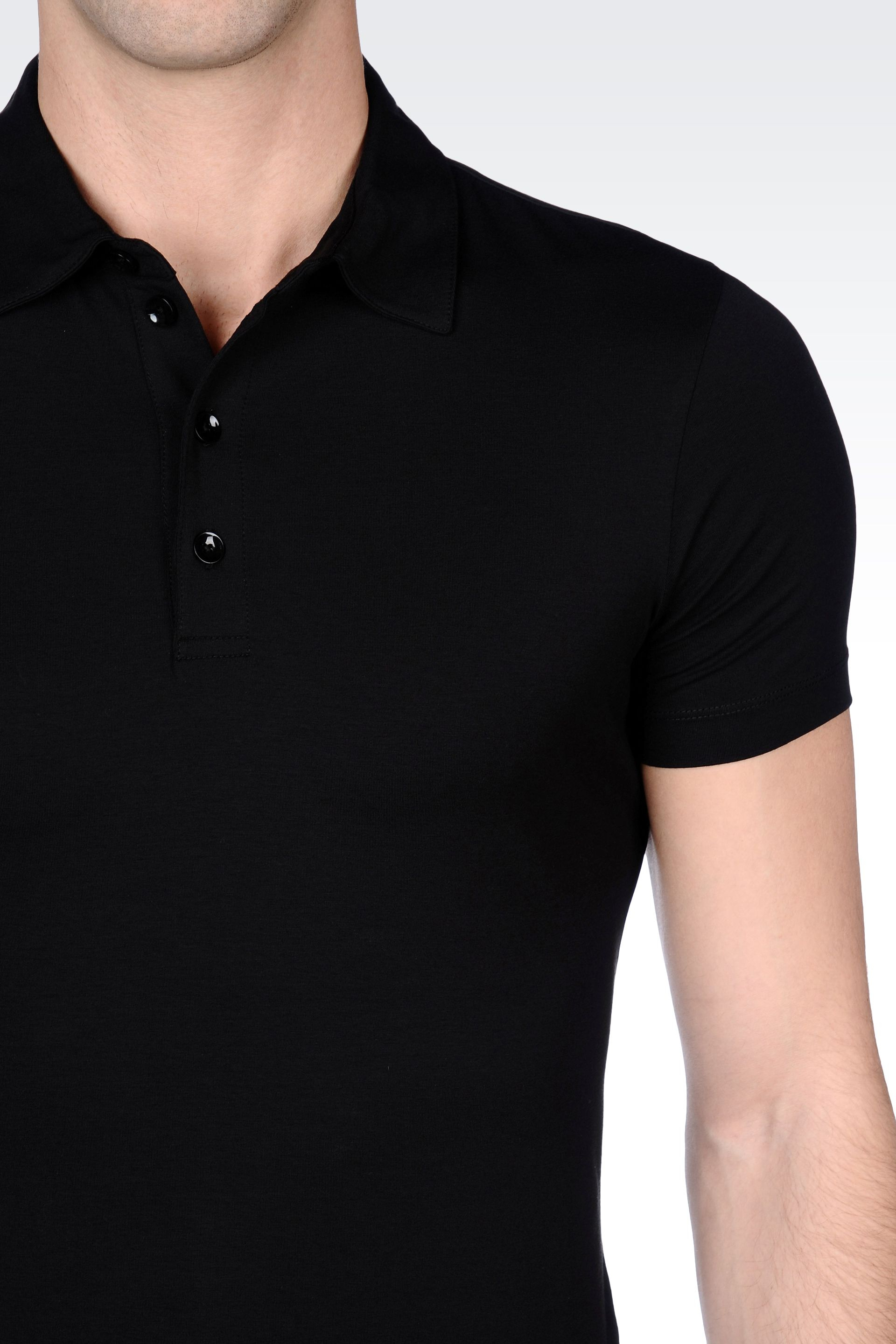 black armani polo