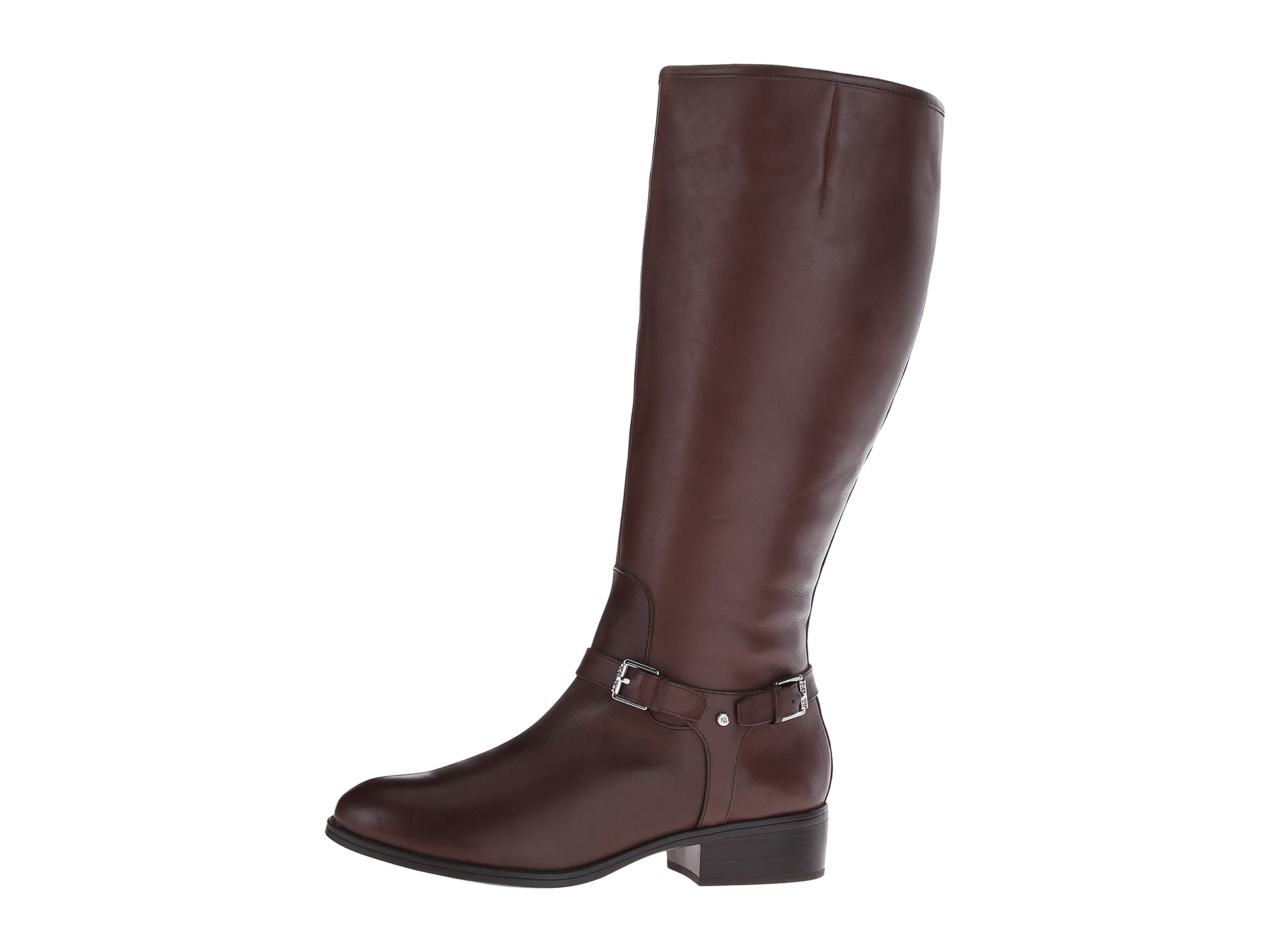 Lauren by Ralph Lauren Marion Wide Calf Riding Boot in Brown | Lyst