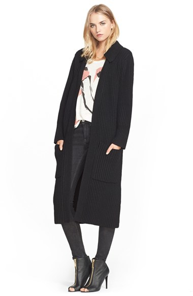 burberry long cardigan