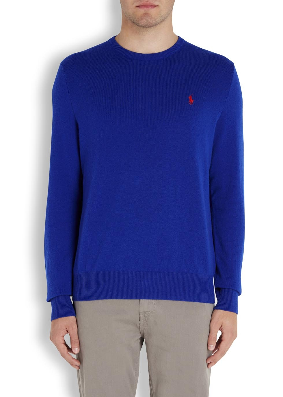 Polo Ralph Lauren Royal Blue Wool Jumper for Men - Lyst