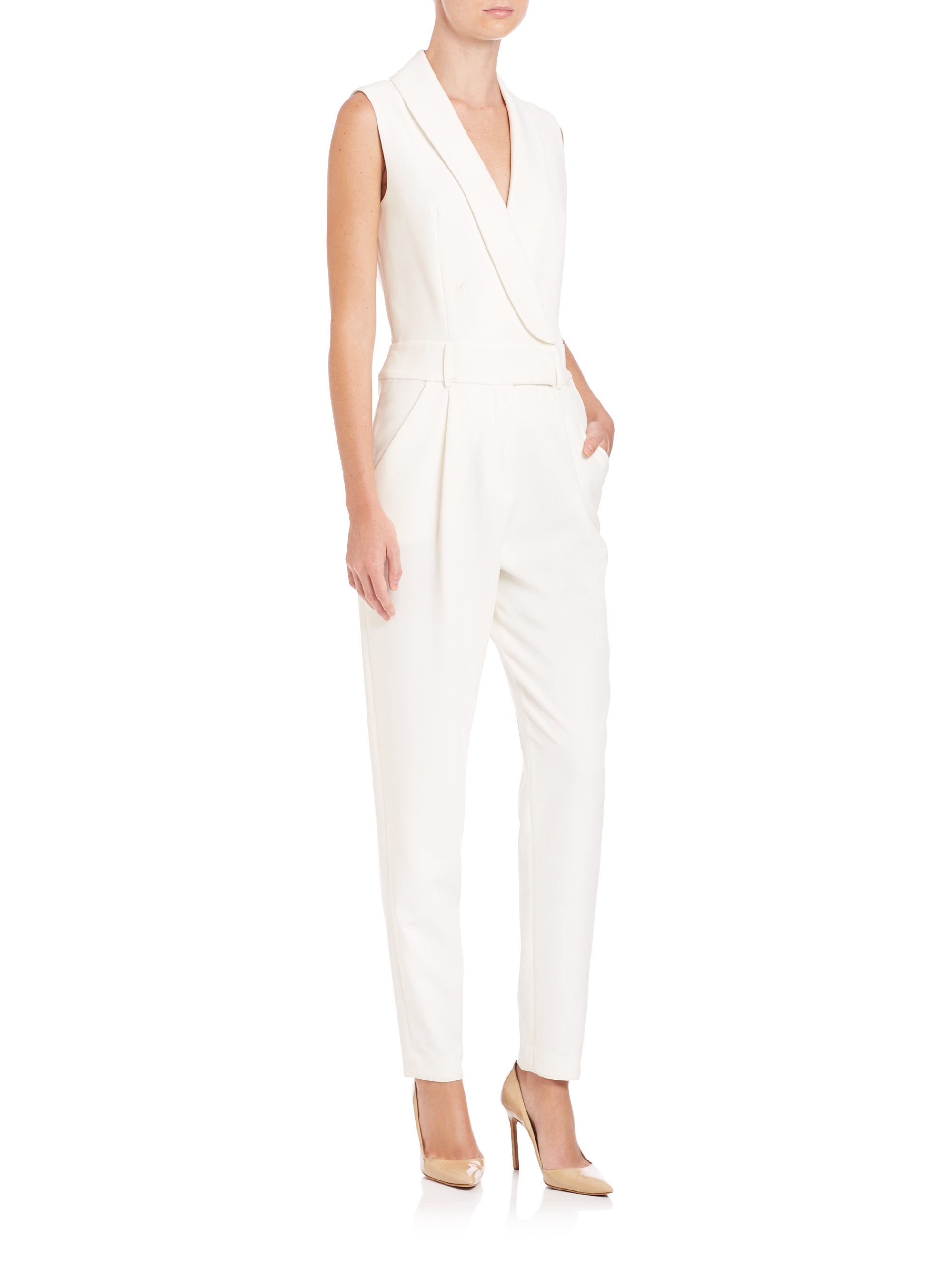 Max Mara White Tailored Jumpsuit Harrods UK | peacecommission.kdsg.gov.ng