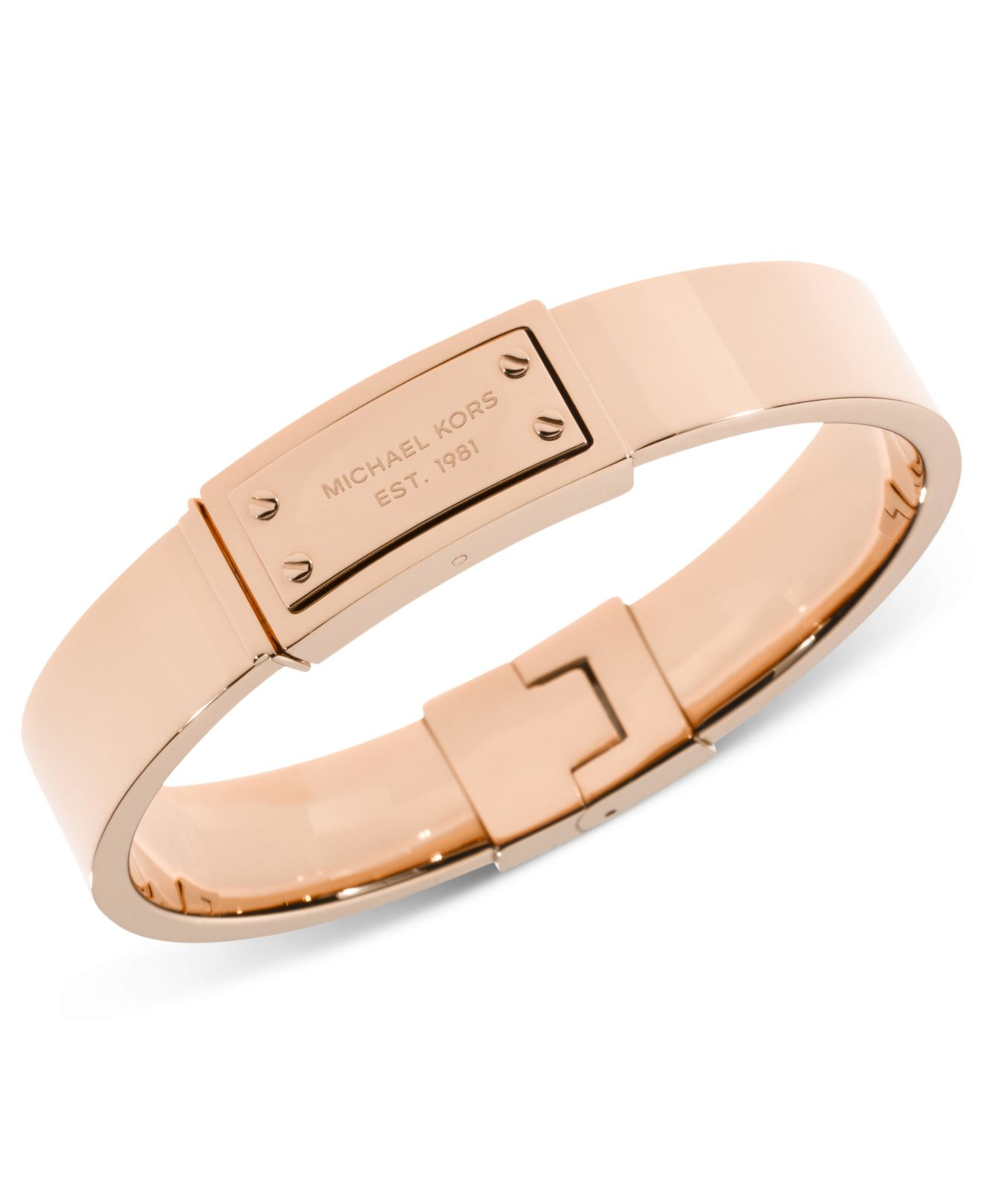 Buy MICHAEL KORS Womens Custom Kors Rose Gold Bracelet  MKC1107AN791   Shoppers Stop