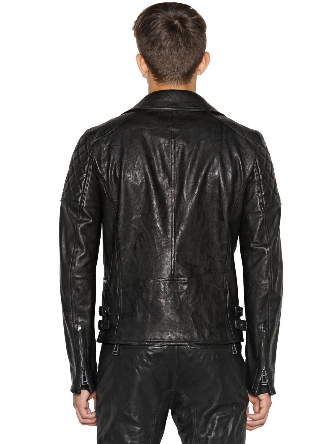 Belstaff Thornwood Leather Biker Jacket in Black for Men | Lyst