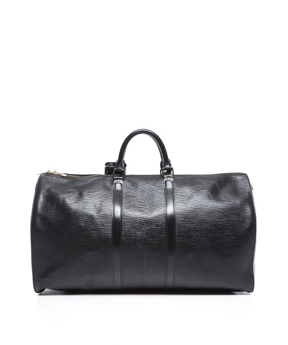 Louis vuitton Preowned Black Epi Leather Keepall 55 Bag in Black | Lyst