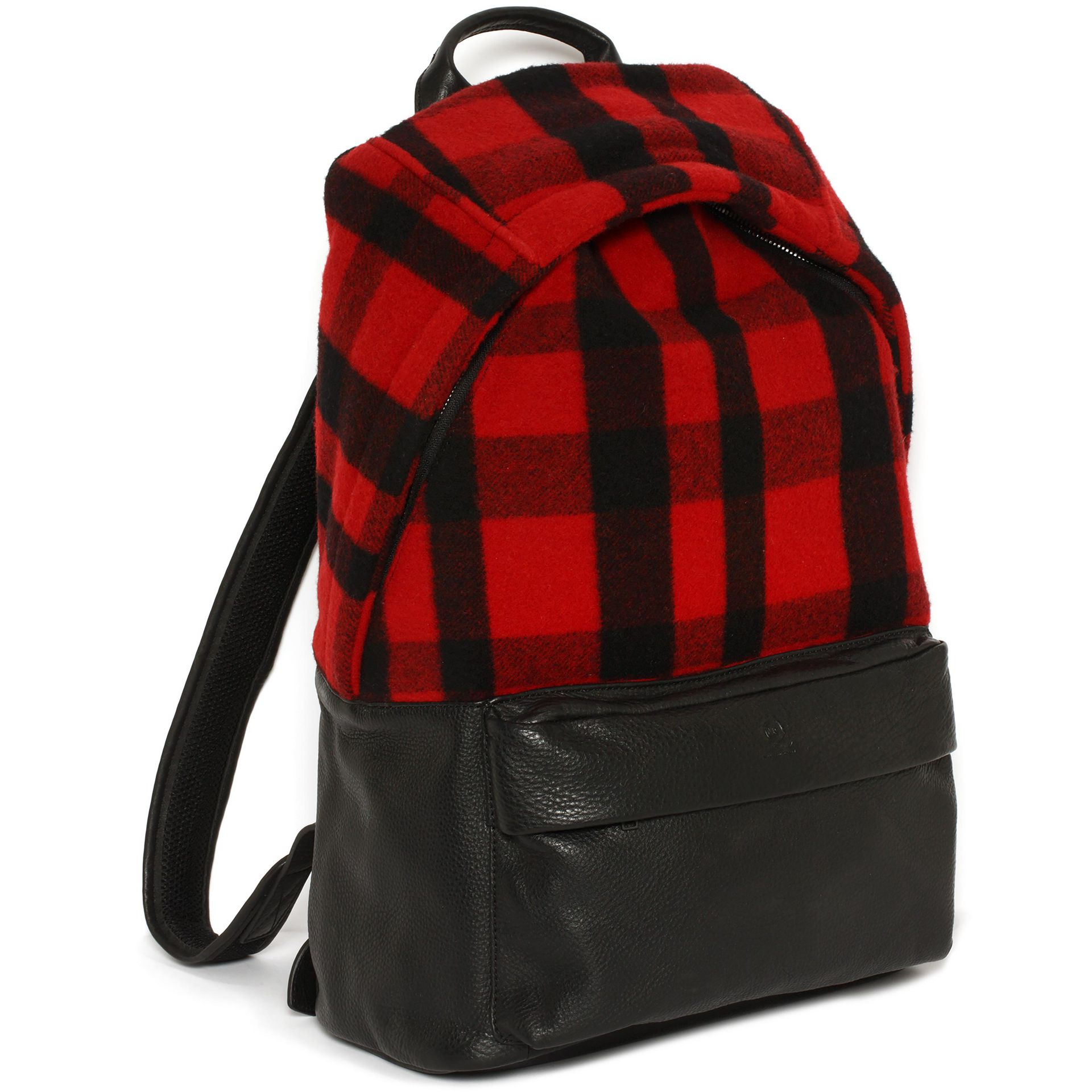Red Leather Backpack Men