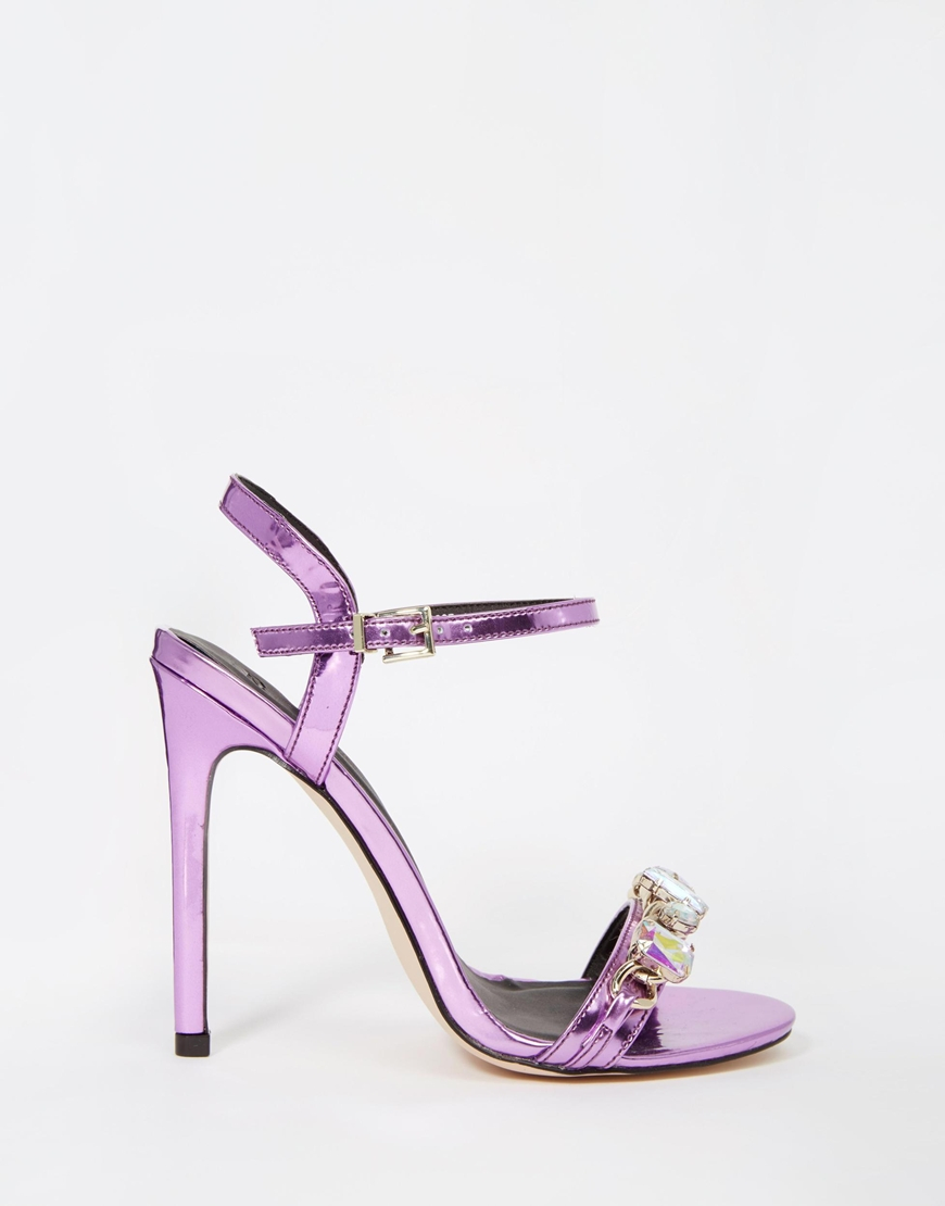 purple sandals wide fit