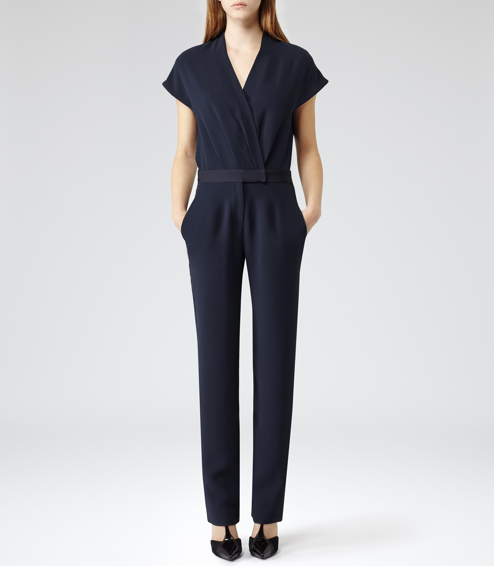 reiss blue jumpsuit